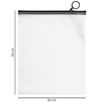 20*25 cm зіп-пакет зі слайдером-кільцем напівпрозорий білий
