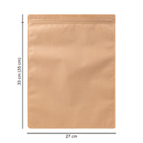 27*35 cm зіп-пакет крафтовий коричневий