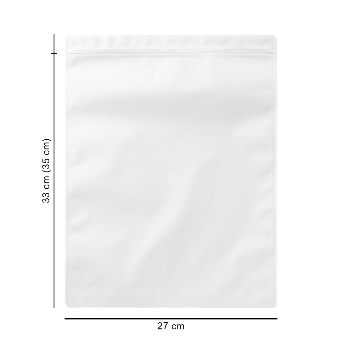 27*35 cm зіп-пакет крафтовий білий