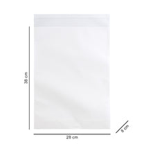 28*38*8 cm крафтовий білий з розширеним дном