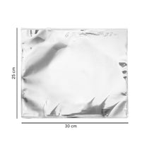 30*25 cm зіп-пакет зі слайдером срібний глянцевий