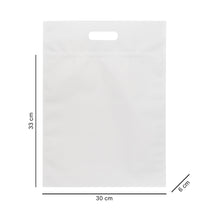 30*33*6 cm білий матовий з ручкою, зіпом та дном