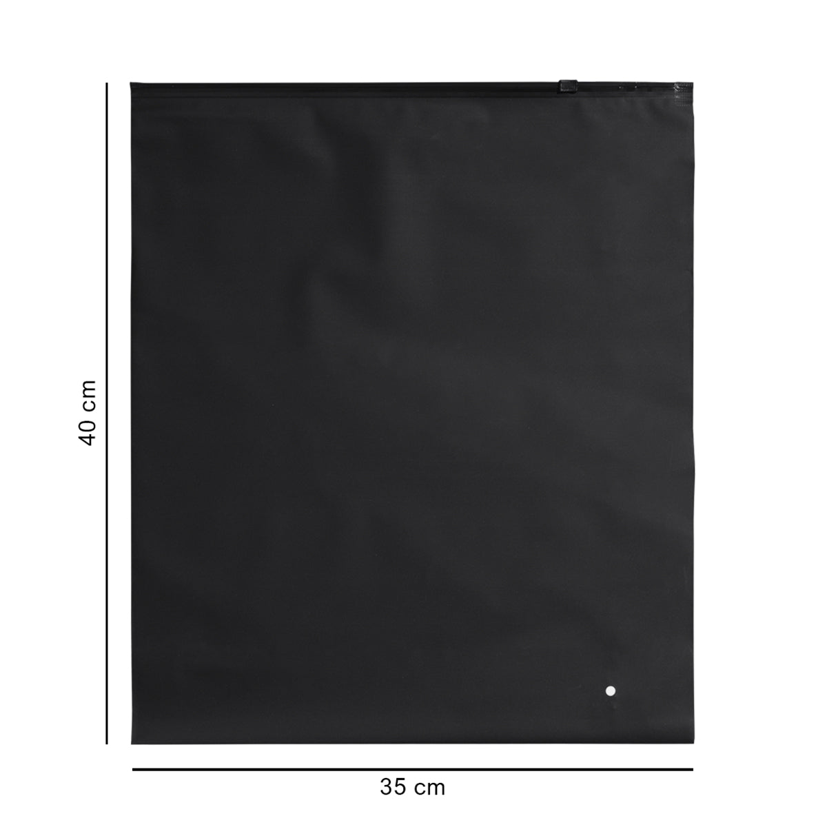35*40 cm зіп-пакет зі слайдером напівпрозорий чорний