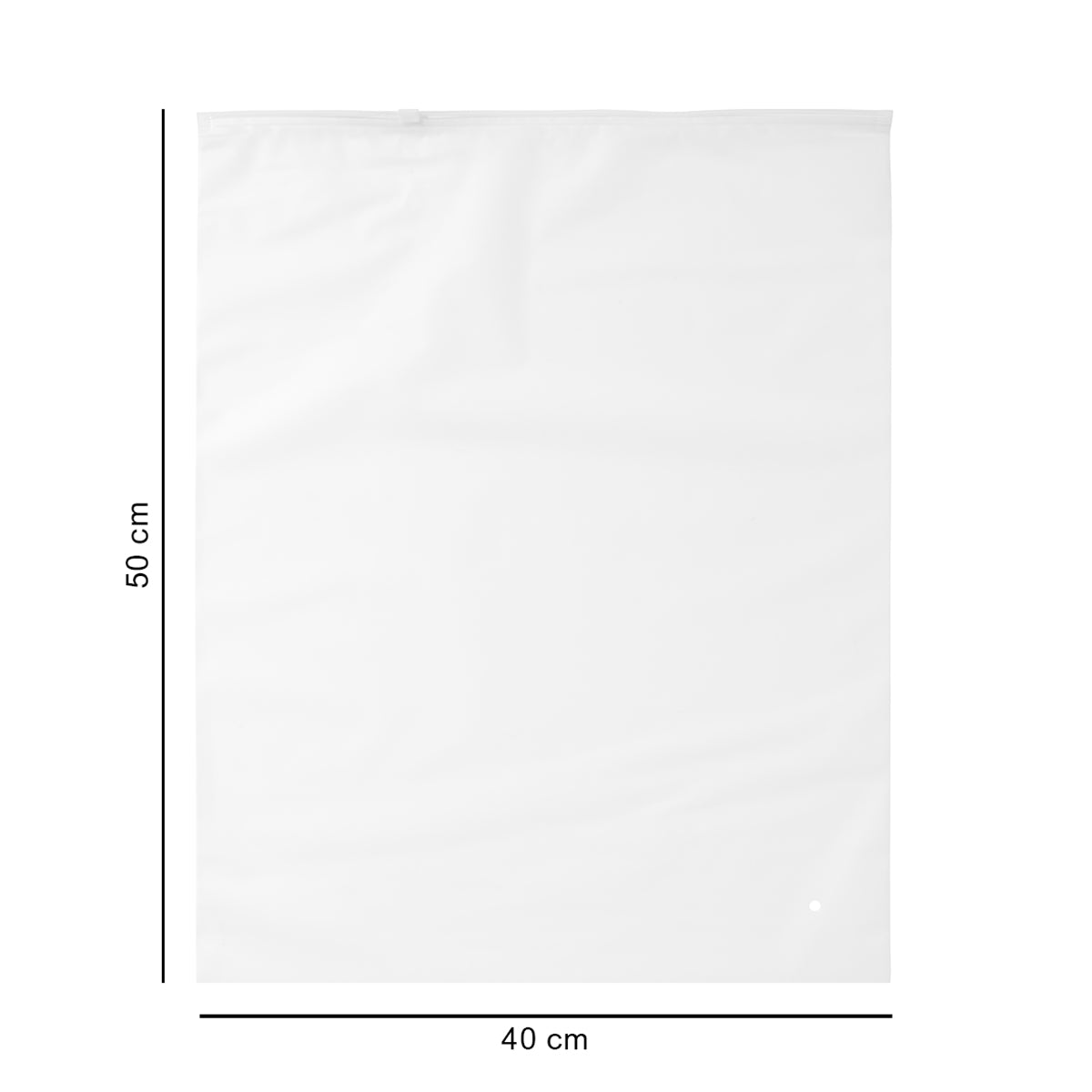 40*50 cm зіп-пакет зі слайдером напівпрозорий білий